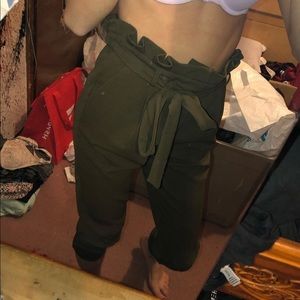 green booty pants size small